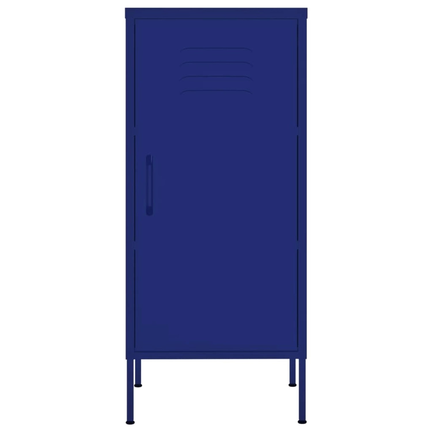 vidaXL Lagerschrank Marineblau 42,5x35x101,5 cm Stahl  Modell 1 günstig online kaufen