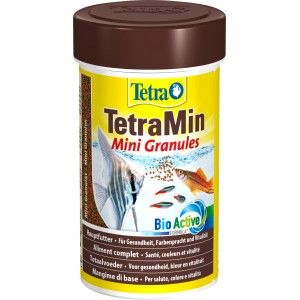TetraMin Mini Granules Fischfutter, 100ml Dose mit Granulat für kleine Zierfische.