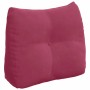 Ergonomisches vidaXL Rückenkissen in Weinrot aus Samt mit Knopf und Seitentasche. Ideal für Sofa, Bett oder Sessel.