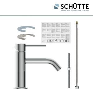 Schütte Standventil Aragon Chrom, Auslaufventil für Bad, mit Zubehör.
