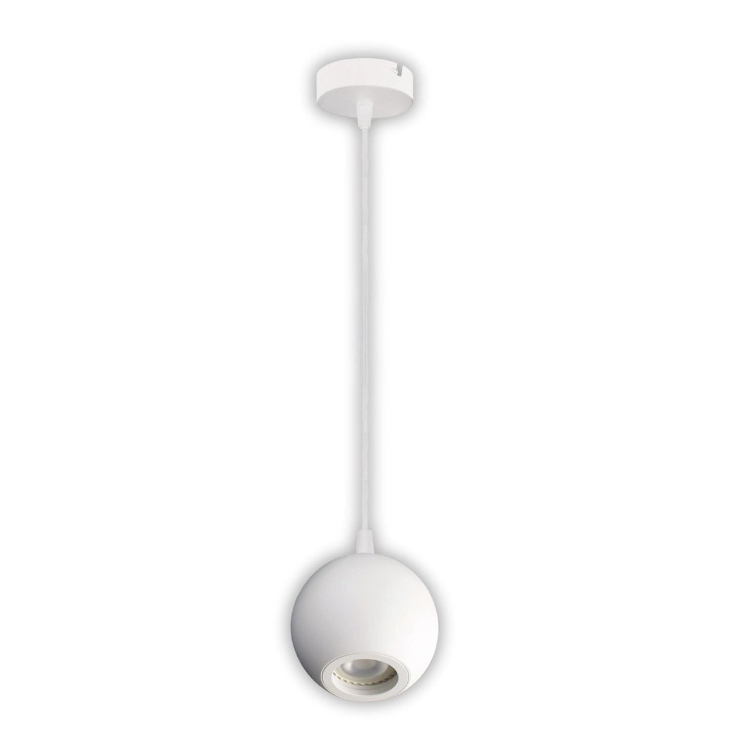 ENOVALITE Pendelleuchte GLOBE Weiß Ø100mm Deckenleuchte GU10 Fassung 1-Flam günstig online kaufen