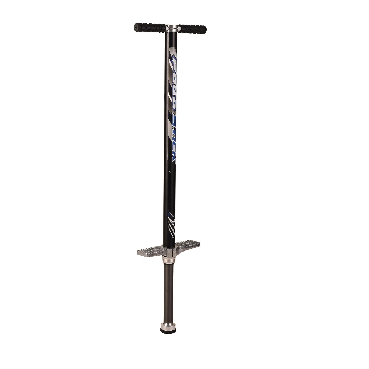 Relaxdays Pogo Stick Edelstahl Schwarz Rutschfest Bis 110 kg 122 cm x 42 cm x 9,5 cm 4,8 kg