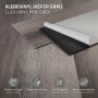 Selbstklebender Vinylboden in Grau mit Kiefer-Holzoptik. Strapazierfähiger PVC Bodenbelag.