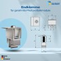 SolMount Endklemme aus Aluminium für Solarmodule (27-37mm Modulhöhe).