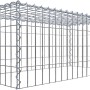 Gabiona Anbaukorb Typ 3, 40x100x50cm, Maschenweite 5x10cm, aus verzinktem Drahtgitter.