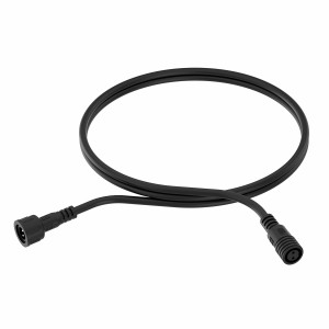 Schwarzes Philips Outdoor-Verlängerungskabel, 2 m, Niedervolt 24 V, IP65 für Außenbeleuchtungssysteme.