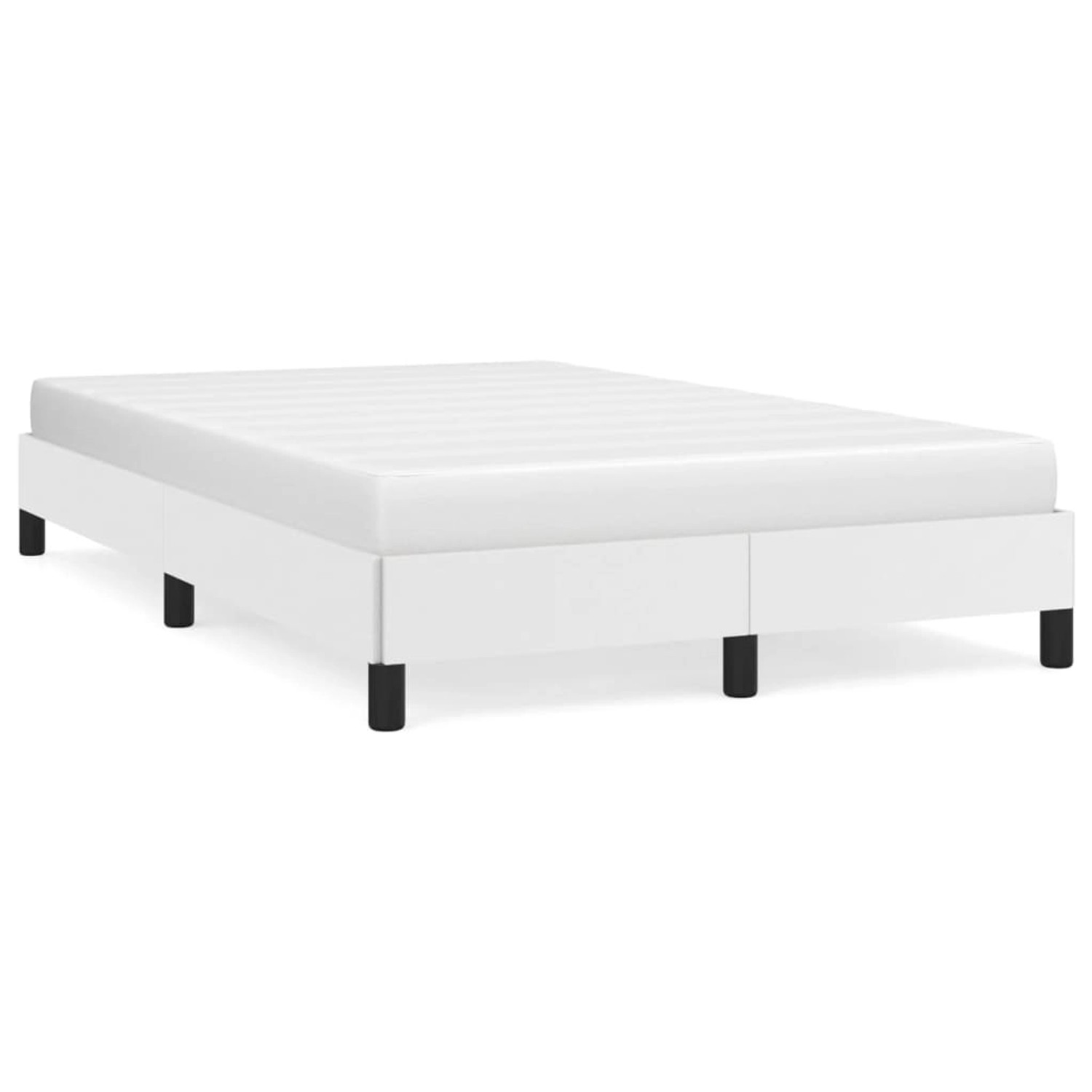 vidaXL Bettgestell ohne Matratze Weiß 120x190 cm Kunstleder 3269620 günstig online kaufen