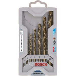 Bosch Stahlbohrer Pro Mini X-Line-Set HSS-G 7-teilig