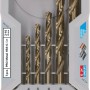 Bosch HSS-G Stahlbohrer Set 7-teilig, goldfarben, in grauer Box mit Größen 2-10 mm für Metall.