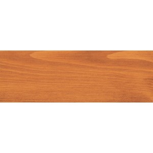 Holzoberfläche behandelt mit Osmo Dekorwachs Transparent Kirschbaum.