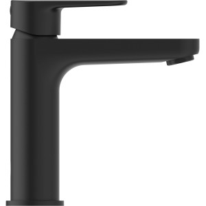 Ideal Standard Cerafine O Waschtischarmatur in Schwarz mit Push-Open Ventil.