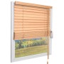 Sol Royal Holzjalousie SolDecor JH3, Eiche, B130xH160 cm am Fenster.