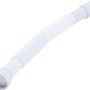 Weißer Flex-Siphon, 38,9 mm, flexibel einsetzbar zur Geruchsvermeidung im Abwassersystem.