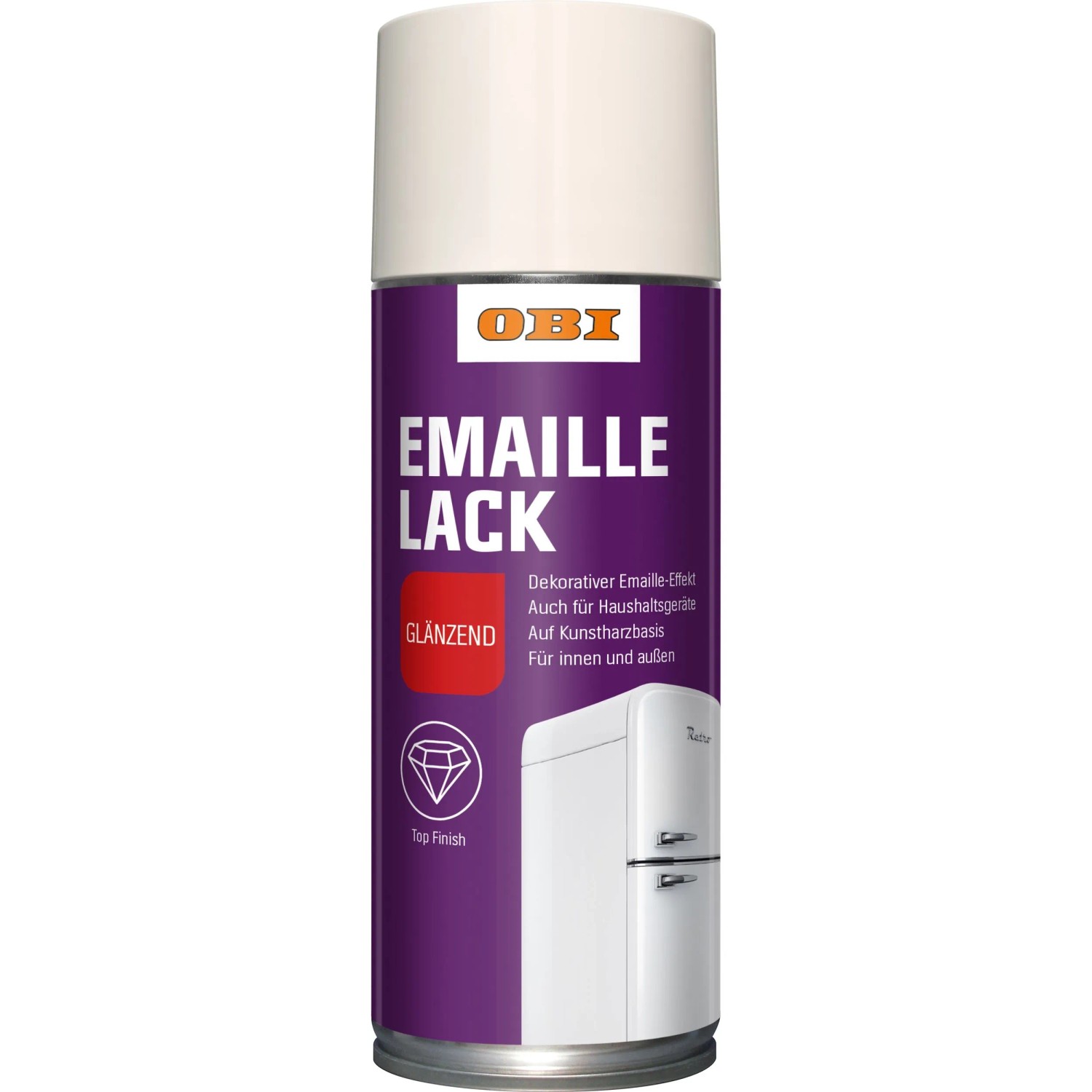 OBI Emaille Lack Spray Weiß glänzend 400 ml