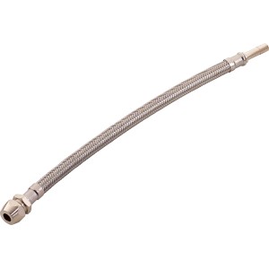 Flexibler Anschlussschlauch, 8 mm x 300 mm, aus Edelstahl für Küche und Bad.