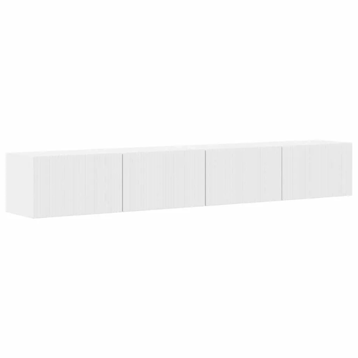vidaXL TV-Wandschrank 2 Stk Glänzend Weiß 98 x 31 x 29,5 cm 892238