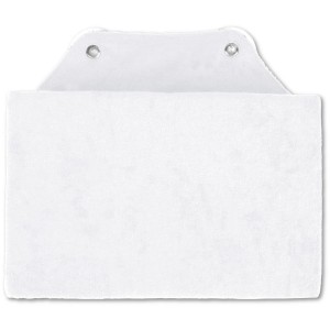 Weißes Badewannenkissen mit Saugnäpfen für entspanntes Baden.
