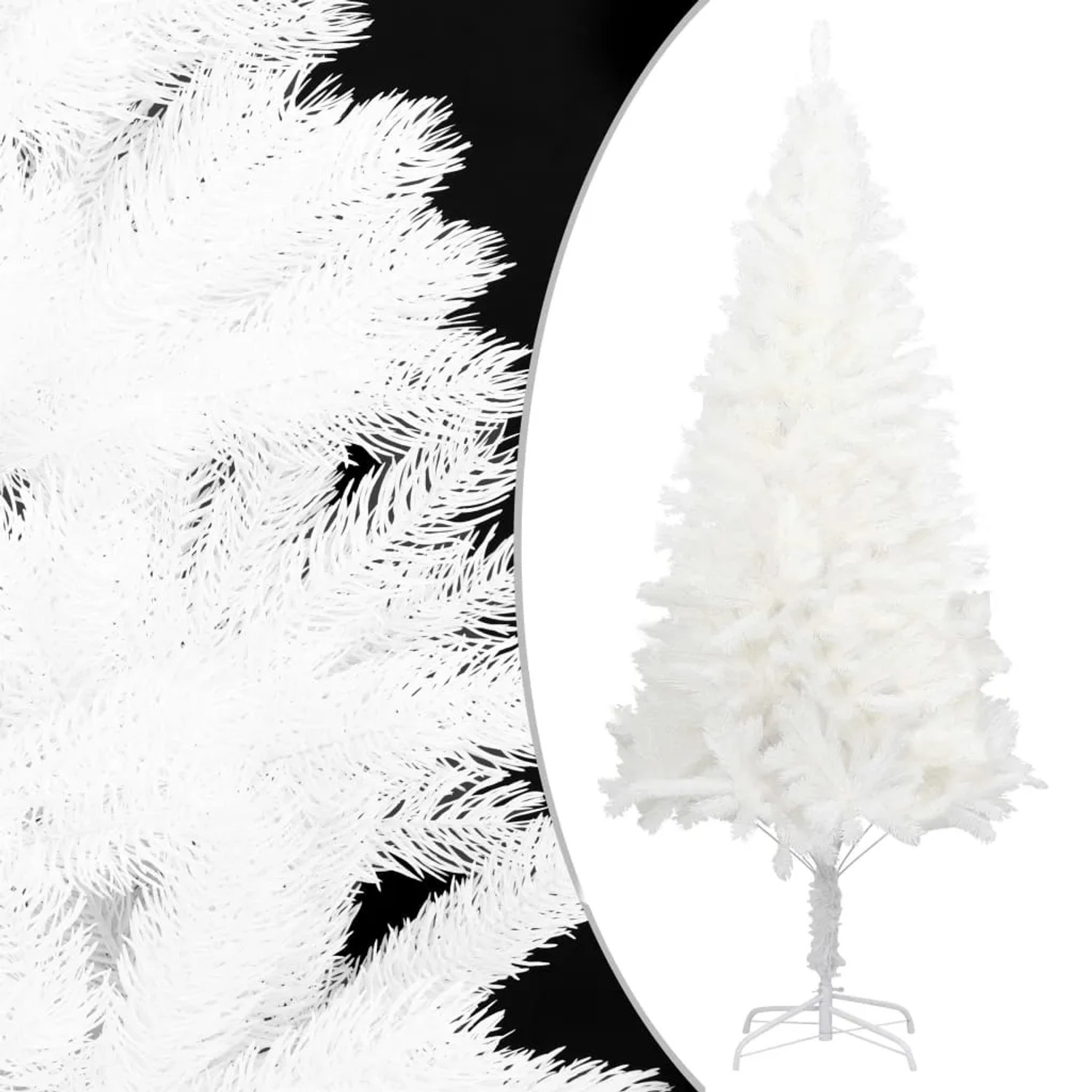 vidaXL Knstlicher Weihnachtsbaum Wei 240 cm Naturgetreue Nadeln kaufen  bei OBI