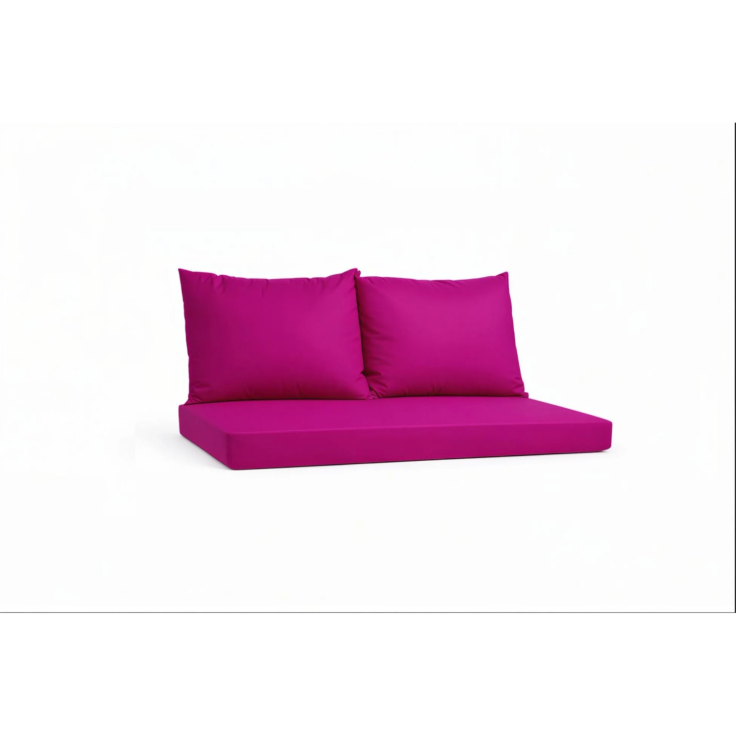 Setgarden Triple Outdoor Palettenkissen Set 120x60x10cm Sitzkissen + Rückenkissen 2x60x50cm 1tlg Rose