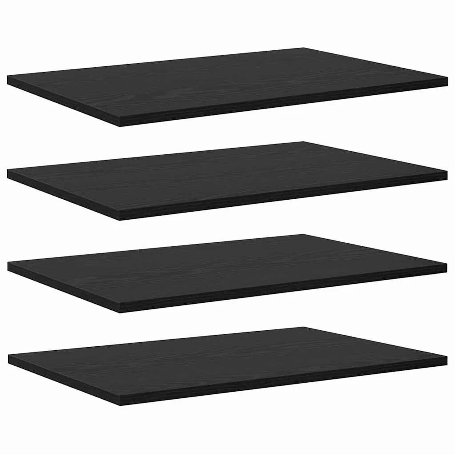 vidaXL Regalbrett 4 Stk Schwarz 60 x 40 x 1,5 cm Holzwerkstoff 875056