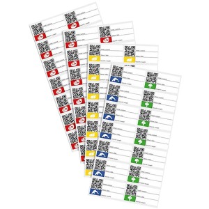 Severin Vakuumierbeutel Etiketten, 55 Stück zum Beschriften von Gefriergut.