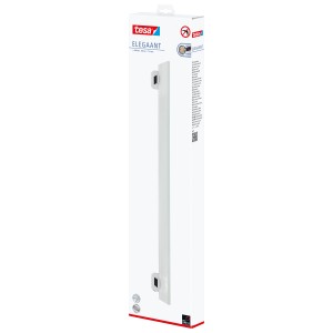 Verpackung der Tesa Glasablage Elegaant Chrom für Bad-Wandregale.