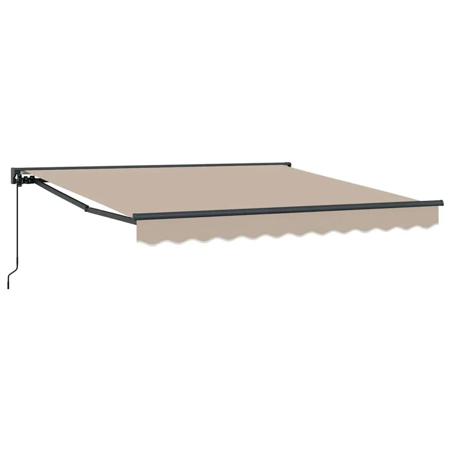 vidaXL Einziehbare Markise Beige 350 x 250 cm Polyester und Metall 3330355 günstig online kaufen