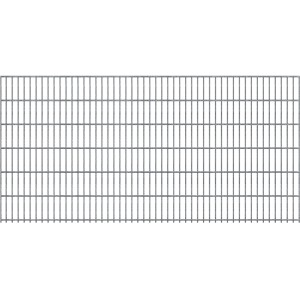 Verzinkte Doppelstabmatte 8/6/8 mm, 250x123 cm, für Gartenzaun-Systeme.