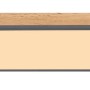 Globo LED-Deckenleuchte Doro, Holz/Graphit, 120x30cm, warmweißes Licht für Wohnräume.