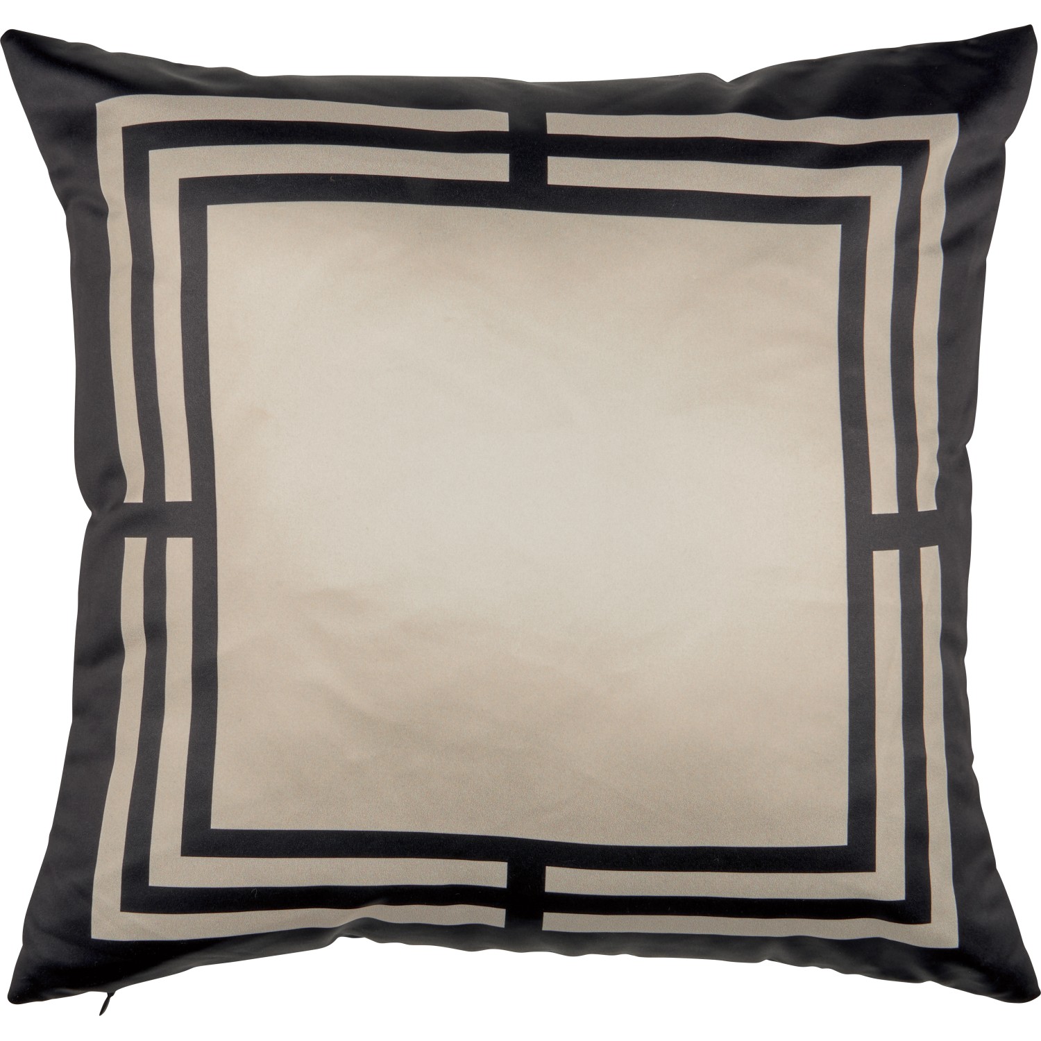 Kissen Modern Antique 45 cm x 45 cm Beige-Schwarz