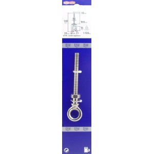 Conacord Augbolzen, V4A-Stahl, rostfrei, Ø 10 mm x 140 mm, für Edelstahl-Beschläge.