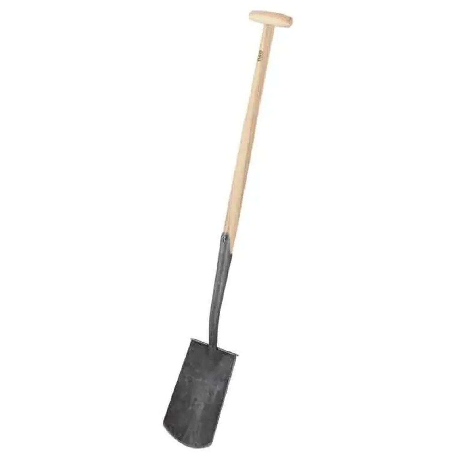 Galaflor Gärtnerspaten aus Borstahl mit T-Griff aus Esche. Robuster Spaten für Gartenarbeiten.