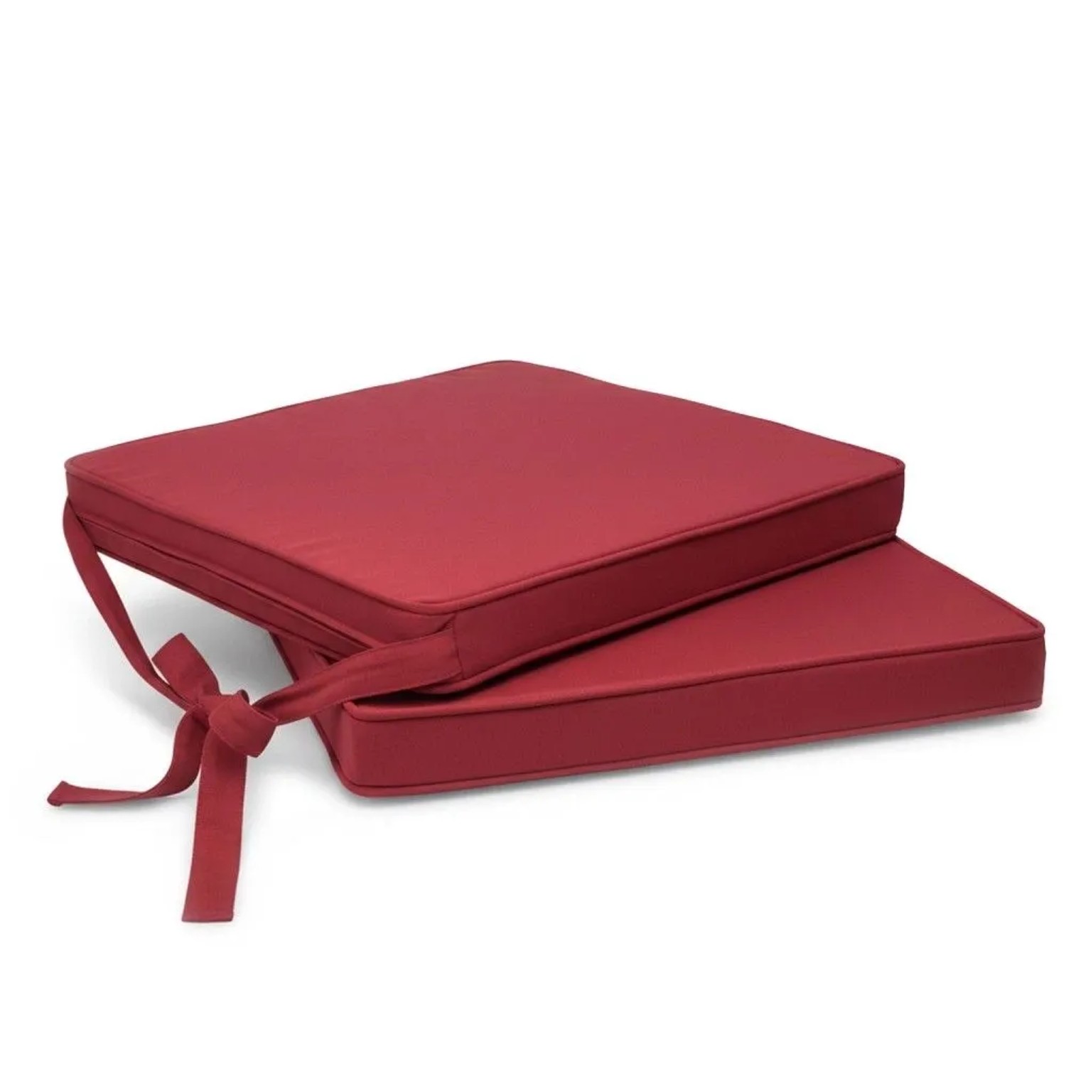 Beautissu 2er Set Loft SK Stuhlkissen Rot 45x40x5cm