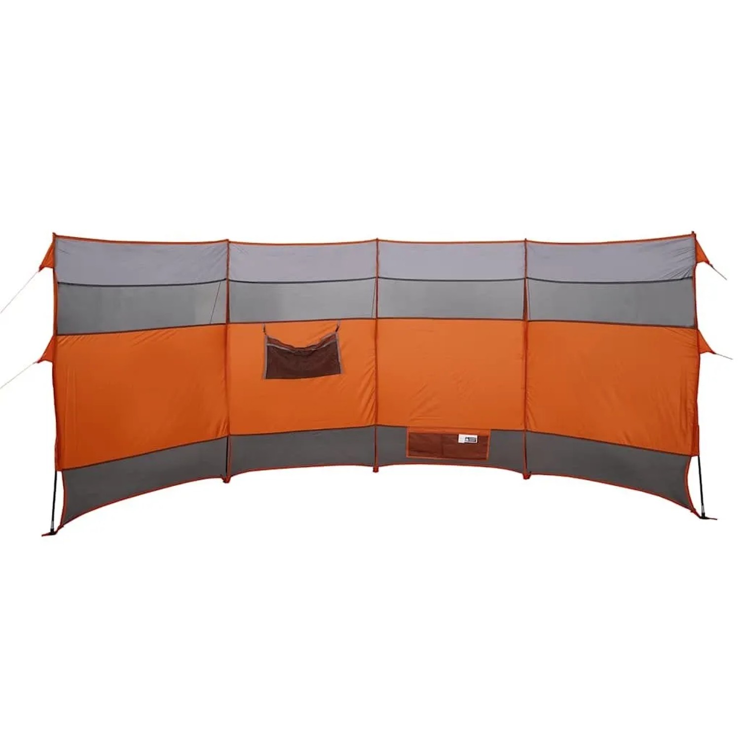 vidaXL Camping-Windschutz Orange 366x152x152 cm Wasserdicht 94742