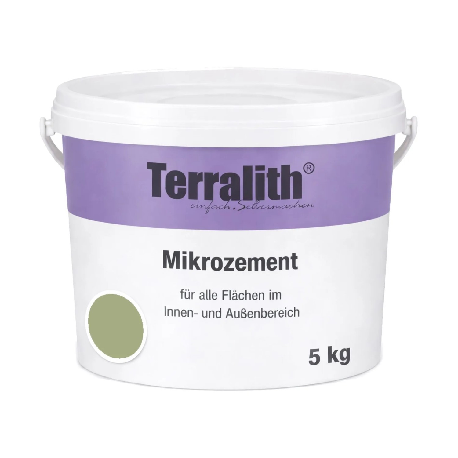 Terralith Mikrozement Fix & Fertig LFC0532 Hellolivgrün 5kg Grob 4,25qm