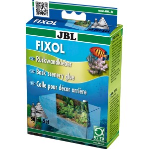 JBL Fixol Aquarium Klebstoff 50ml für blasenfreie Rückwände.