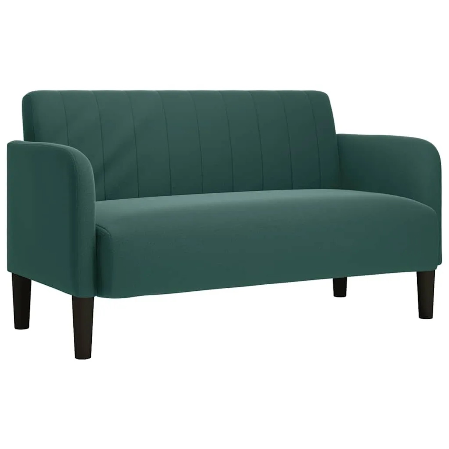vidaXL Zweisitzer-Sofa Dunkelgrün 109 cm Samt 4100589