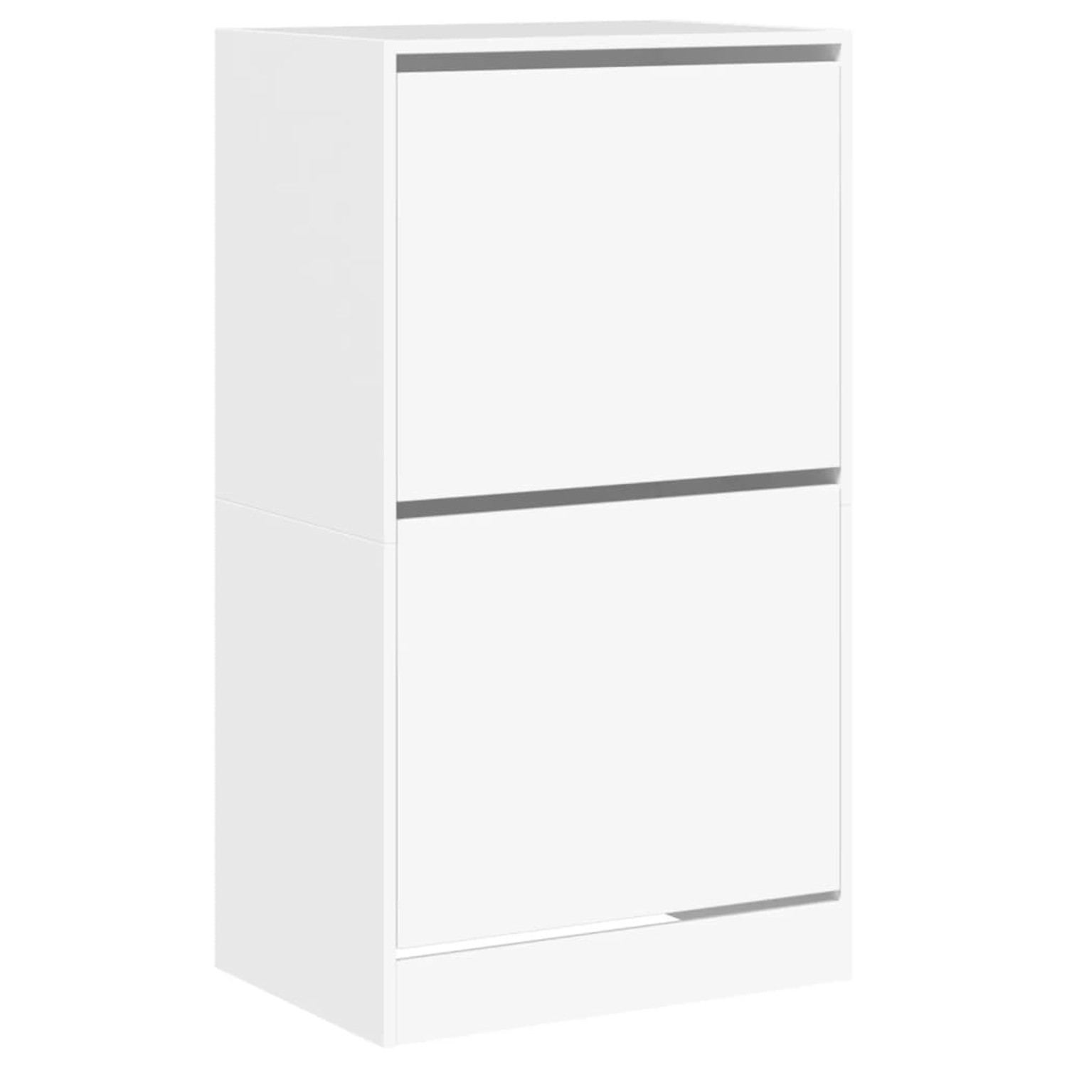 vidaXL Schuhschrank mit 2 Klappen Weiß 60x42x108 cm 3214385 günstig online kaufen