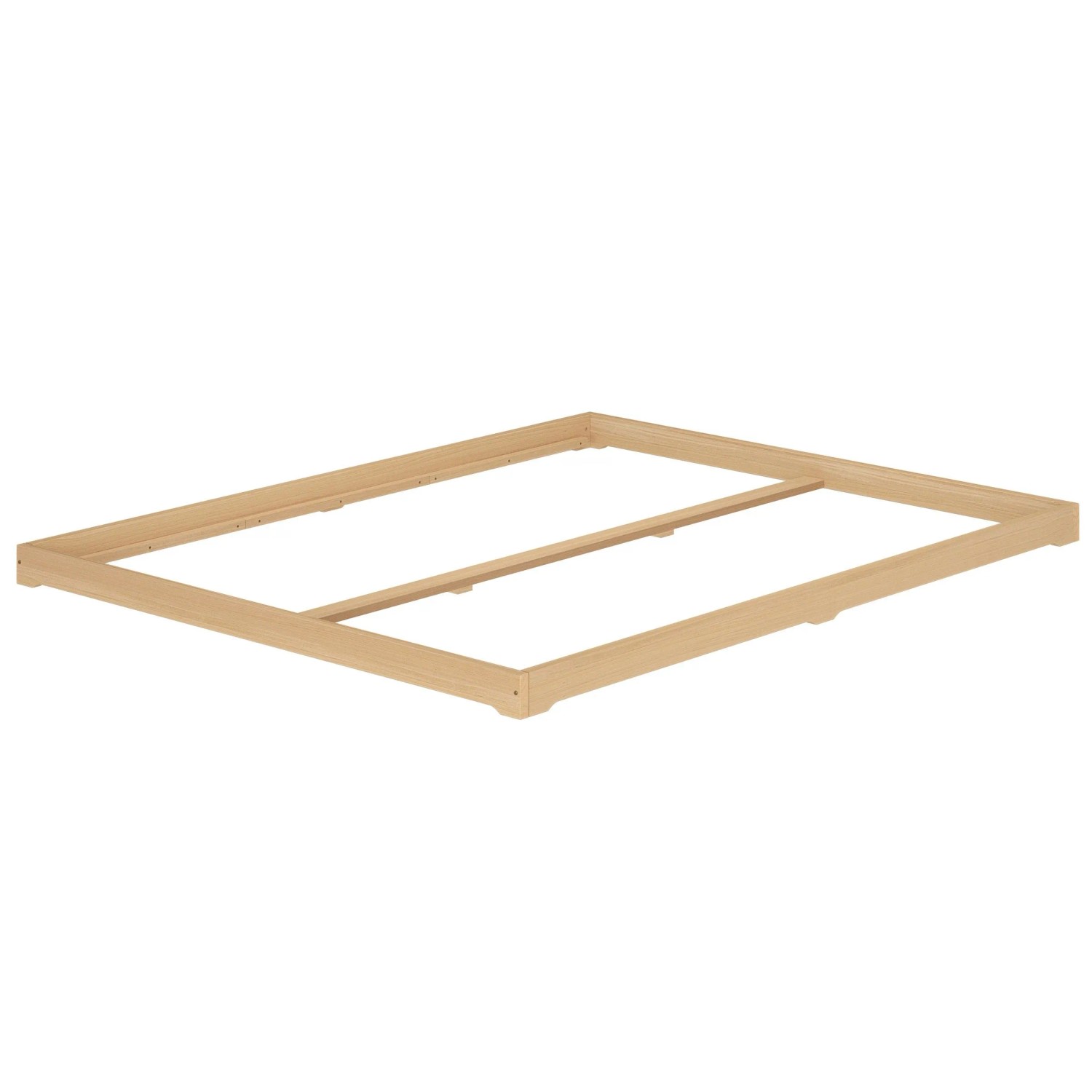 Erst-Holz Breites Bodenbett Doppelbett Buche Massiv 160 x 200 cm Modell 66 ohne Zubehör