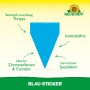 Neudorff Blau-Sticker Insektenfalle, 10 Stk. zur Schädlingsbekämpfung von Thripsen.