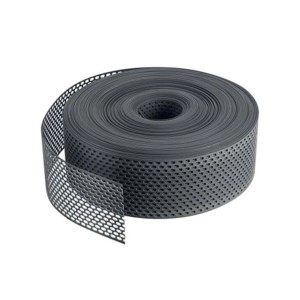 Daprona Lüftungsband Traufgitter 60m x 80mm PVC Gerollt Schwarz