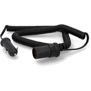 Cartrend Verlängerungskabel für Zigarettenanzünder, dehnbares Spiralkabel.