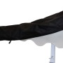 Schwarze Abdeckplane für eine 4 Meter Gelenkarmmarkise.