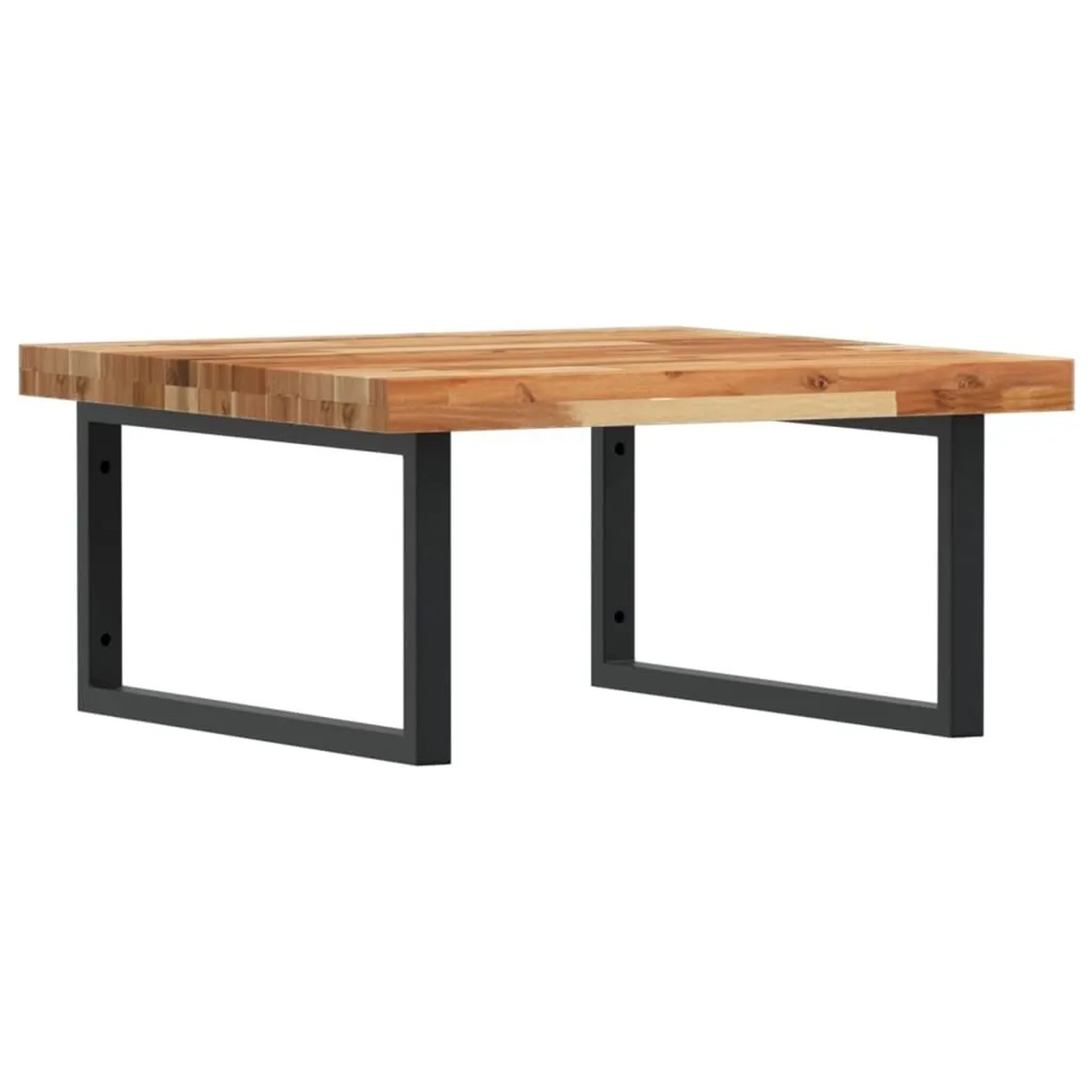 vidaXL Waschbeckenregal Wandmontage Stahl und Akazienholz 3302885