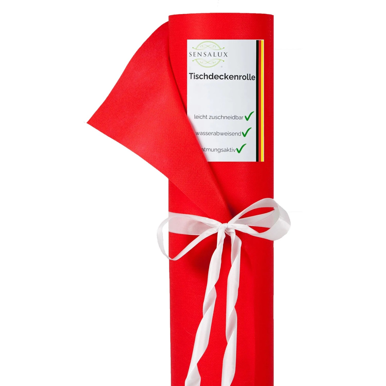 Sensalux Vlies-Tischdeckenrolle 1,5 m x 25 m Rot
