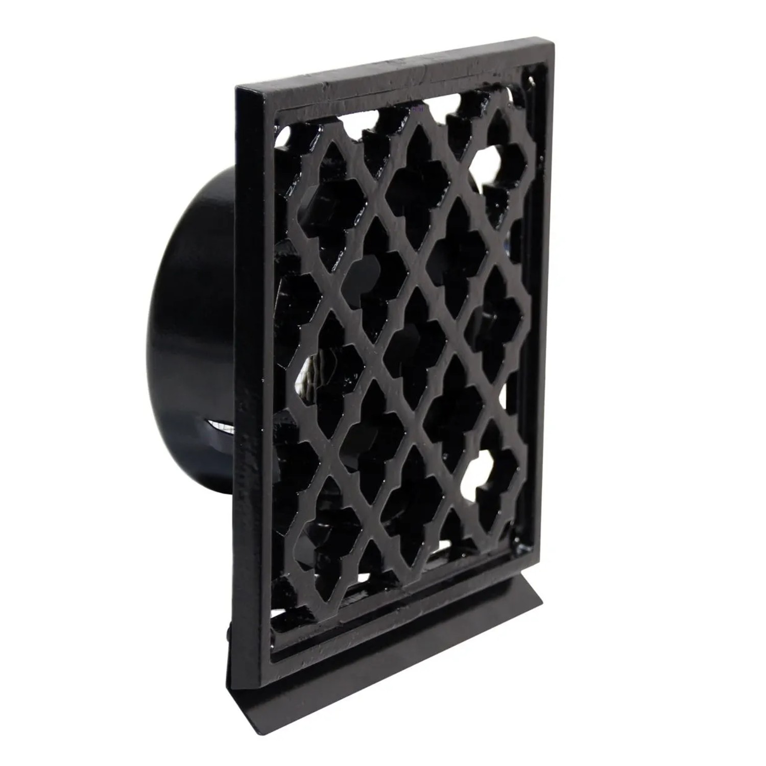 Häusler Lüftungsgitter LG-100 LMB S Quadrat Schwarz DIN 100 Zuluft Abluftgitter