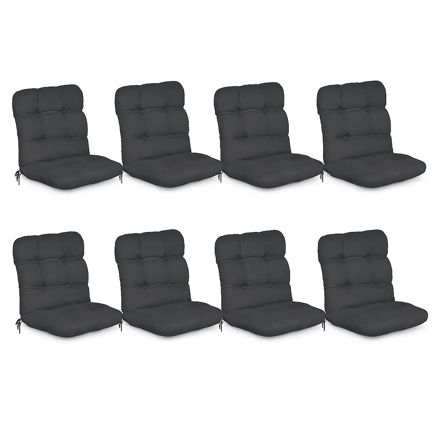 Beautissu Flair NL Niederlehner 100x50x8cm Graphitgrau 8tlg