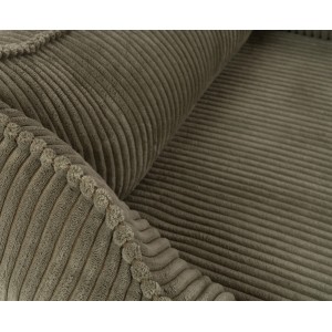 Detailaufnahme: Khaki Cordstoff des Knuffelwuff Hundebetts Nunavut XXL.