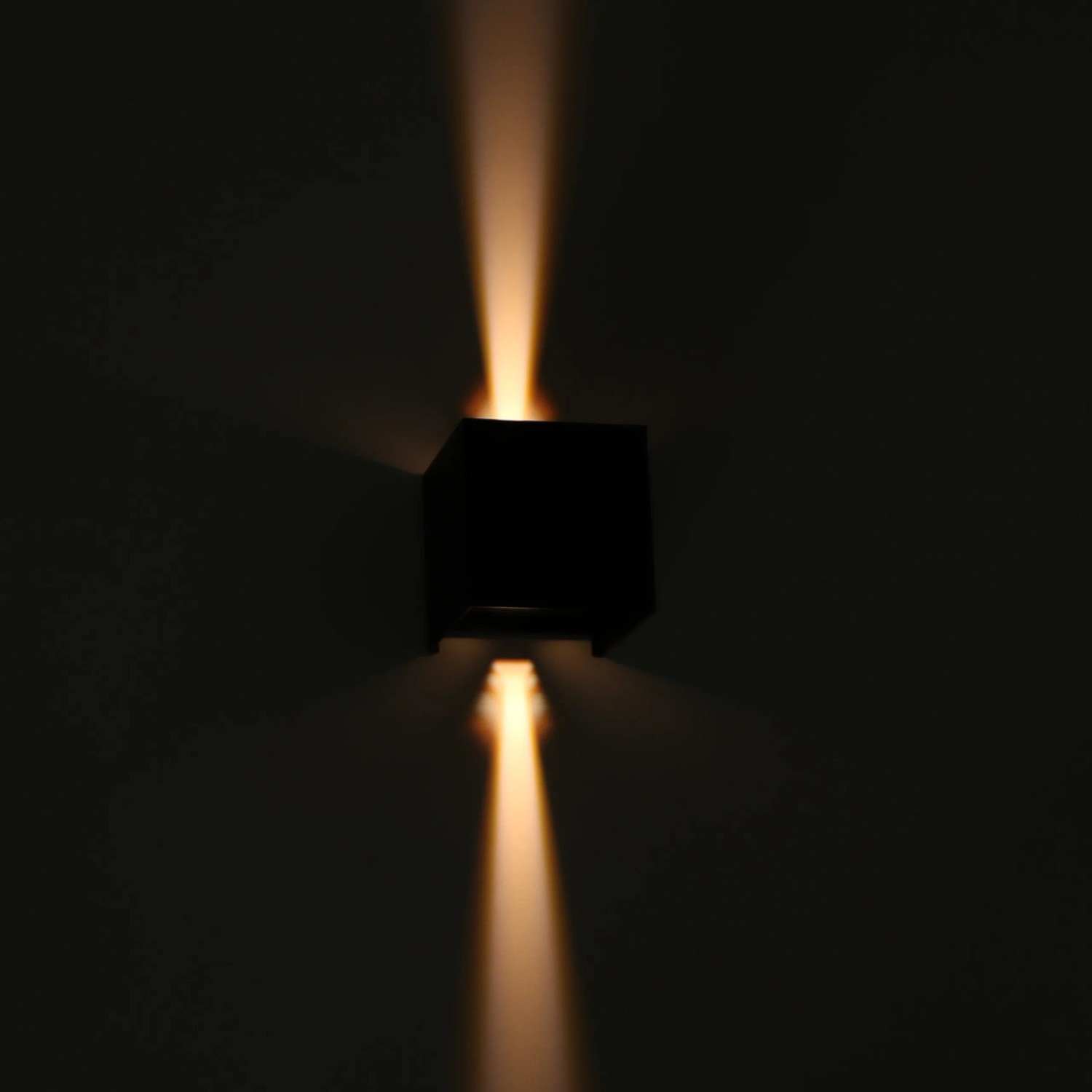 Wandleuchte ALSE Downlight Für Außen Anthrazit Aluminium Rund