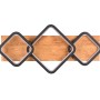 Moderne Trio LED-Deckenleuchte Rama, schwarz matt, mit Holz-Optik. Ideal als Wohnraumleuchte.
